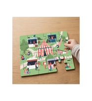 Festival - Eğlence Tasarımlı 24 Parça Ahşap Çocuk Puzzle MPK1107