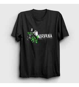 Presmono Unisex Siyah Kurt Cobain Nirvana T-Shirt 99410tt