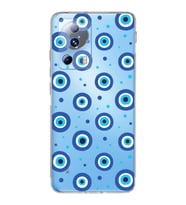 PrintiFy Xiaomi Mi 13 Lite ile Uyumlu 1mm Slim Fit Nazar Boncuğu 1 Baskılı Şeffaf  Kılıf