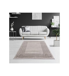 Breda Modern Salon ve Oturma Odası Halısı - Kahverengi