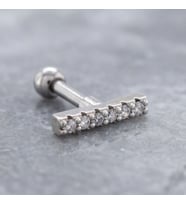 FerizZ 316L Çelik Zirkon Taşlı Piercing PRC-178