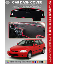 Honda CİVİC ( EJ-EK-EM) (1995-2000) Torpido Örtüsü Göğüs Koruma Tam Uyum UV Koruma Kaymaz