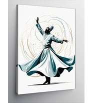 Kanvas Tablo Sema Yapan Semazen Art