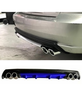 Hyundai Accent Admire Mavi Difüzör Çiftli Yuvarlak Egzoz Görünümlü D Tip Difizör 2003 - 2006