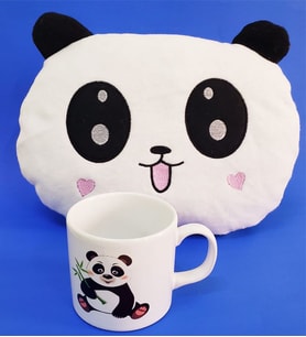 Panda Yastık Ve Panda Kupa Bardak & Hediyelik Panda Tasarımlı Yastık & Polar Panda Yastık, Panda Yastık,  Kupa Bardak, Yastık,  Panda Kupa Bardak