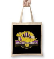 Non Binosaurus Pride Dinosaur Bez Çanta Uzun Saplı