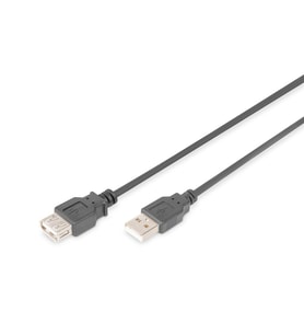 Digitus USB 2.0 Uzatma Kablosu Siyah (3m)