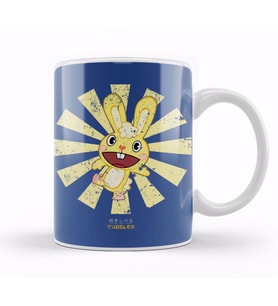 Cuddles Retro Japanese Happy Tree Friends Kupa Bardak Porselen