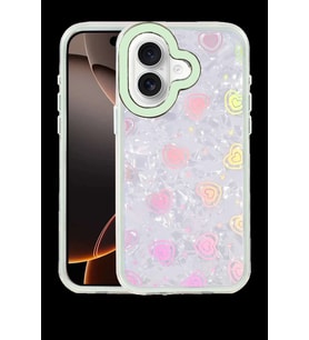 iPhone 16 Lumi Desenli Kapak - Yeşil