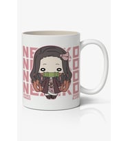 İblis Keser Nezuko Kamado Anime Beyaz Kupa Bardak