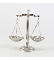 Dekoratif Silver Adalet Terazisi