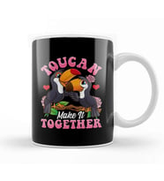 Toucan Do It Funny You Can Do It Pun Thumbs Up Kupa Bardak Porselen