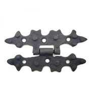 Antika Tarz Dekoratif Pirinç Yıldız Menteşe - 84x44 Mm, Oksit