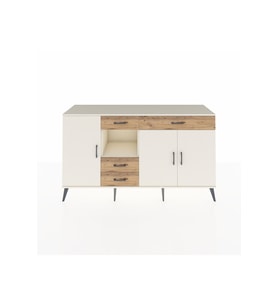 Hyperion Konsol 4 Raflı 4 Çekmeceli 3 Kapaklı 176x44x99 Aytaşı-Aytaşı/Çam