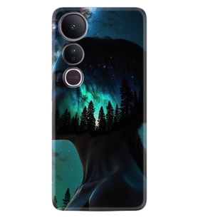 Vivo V50 Lite Kılıf Boutique Baskılı Resimli Woman in Tree Pcode -004
