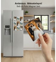 9 Adet Fotoğraflı Resimli Buzdolabı Magneti (6x9cm)