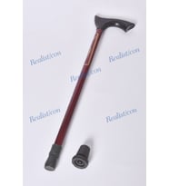 Asansörlü, ayarlanabilir, mevlana desenli, yedek pabuç, metal baston, bordo