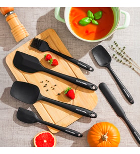 Perotti 15675 Kitchenmate Juan Black 6 Parça Silikon Spatula Seti