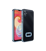 Samsung Galaxy A04E Uyumlu Kılıf Kamera Korumalı Logo Gösteren Zore Omega Kapak