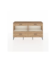 Arges Konsol 2 Raflı 4 Çekmeceli  176x30x99 Çam-Aytaşı/Çam