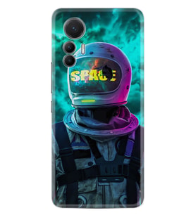 Xiaomi 12 Lite Kılıf Resimli Desenli Silikon Platinium Series Space 1854