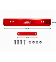 KIRMIZI JDM METAL PLAKALIK – ÜNİVERSAL UYUMLU