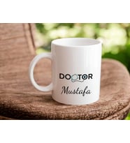 Kişiye Özel Kupa Bardak Doktor Temalı (Beyaz)