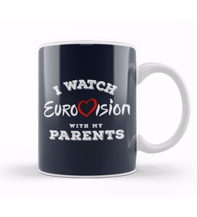 I Watch Eurovision With My Parents Kupa Bardak Porselen