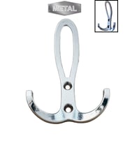 Metal Okyanus Krom Portmanto Askısı Duvar Tipi – Tekli