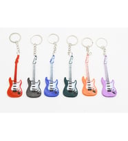 Diyez Müzik Siyah Manyetikli Mor-Beyaz Elektro Gitar Anahtarlık