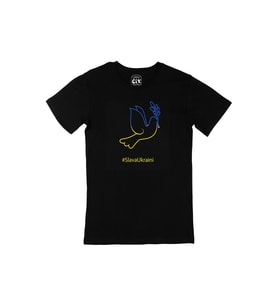 Slava Ukraini Logo Siyah Tişört