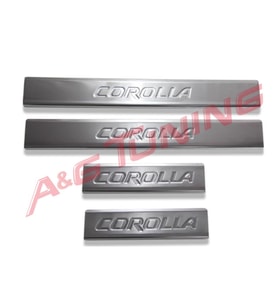 TToyota Corolla Krom Kapı Eşiği Takımı 2007-2010 Paslanmaz Çelik