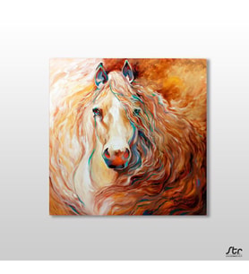 Oryantal Portre At Kanvas Tablo 60x60cm (Karışık)