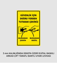 DOĞRU YERDEN ÇEKİNİZ 25X37 CM