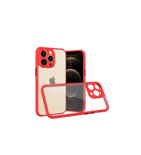 İphone 13 Kılıf Miami Şeffaf - Kırmızı