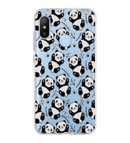 Xiaomi Mi A2 Lite Uyumlu Kapak Panda Tasarımlı Şeffaf Silikon Kılıf