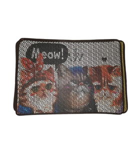 Nanbell Büyük Elekli Çift Katlı Kedi Kumu Paspası 75X59 cm Desenli No:7