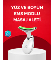 USB Şarjlı LED Işık Terapili Yüz Boyun Bakım Cihazı