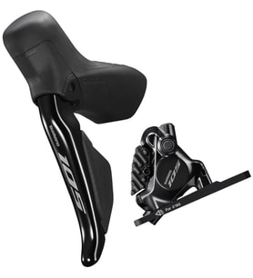 Shimano 105 Di2 ST-R7170 Hidrolik Disk Sol Ön Vites Fren Seti 2V (Siyah)