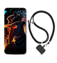 Samsung J6 Plus J7 Prime J7 Pro M20 Kılıf Boyun Askılı Silikon Karga 1616