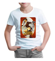 Tomb Raider - Lara Croft Beyaz Çocuk Tshirt