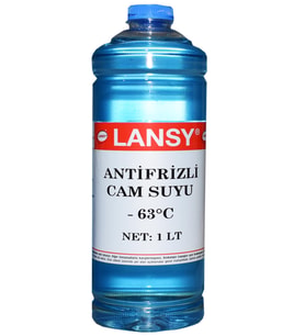 LANSY ANTİFRİZLİ CAM SUYU 1 LT - 63°C (MAVI-BEYAZ)
