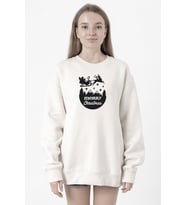 Merry Christmas Sleigh Beyaz Kadın 2ip Sweatshirt