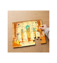 Antik Mısır Firavunları Tasarımlı 24 Parça Ahşap Çocuk Puzzle MPK0459
