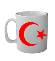 AY YILDIZ ÇİFT YÖN BASKILI KUPA BARDAK