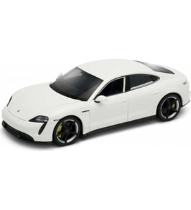 Welly Porsche Taycan Turbo S 1:24 Beyaz Model Araba