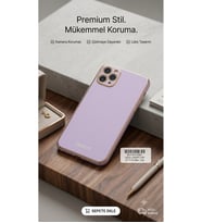 iPhone 11 Pro Max Uyumlu Lüks Gold Detaylı Lila Kılıf – Kamera Korumalı, Şık ve Esnek Lansman Silikon Arka Kapak