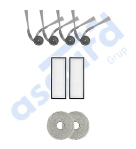 ROBOROCK Q REVO L UYUMLU 4 Yan Fırça 2 Filtre 2 Mop