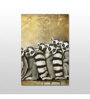 Rakun Kanvas Tablo 40X20 (Karışık)