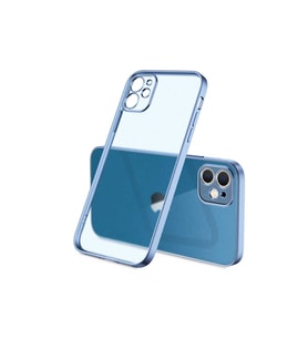 Apple iPhone 12 Uyumlu Kılıf Zore Mat Gbox Kapak (Mavi)